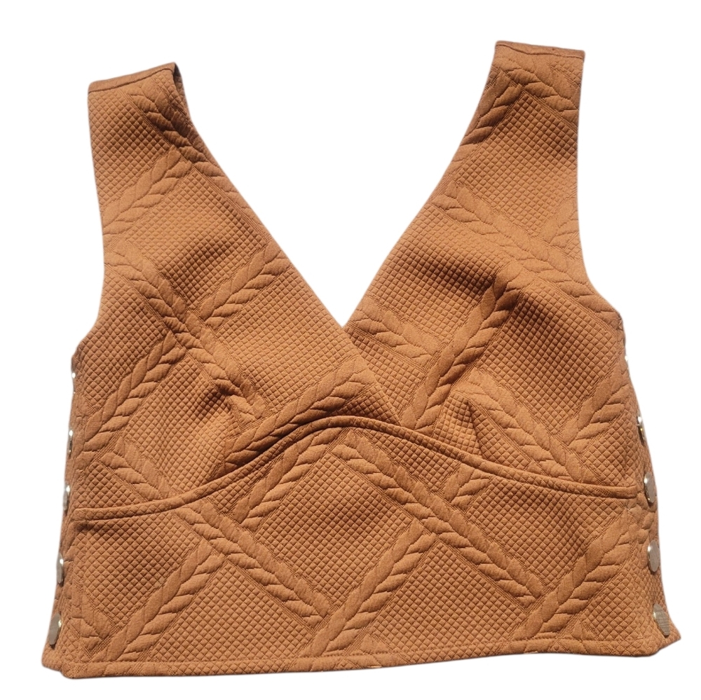 Anthropologie Maeve Rust Top SzXs NWOT